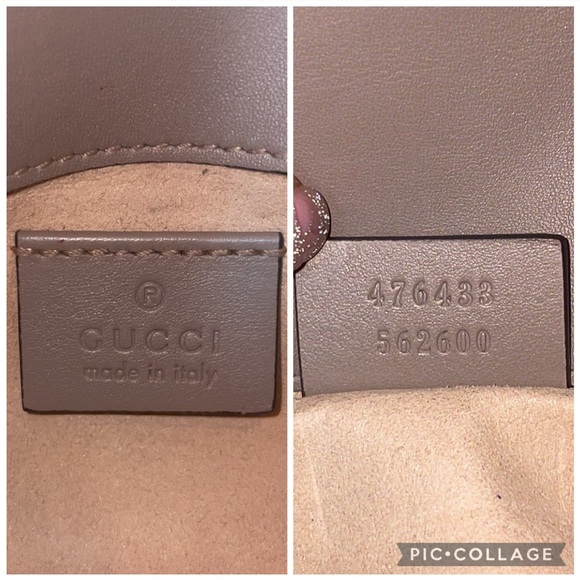 Gucci Matelassé Chevron Quilted Leather Super Mini Marmont Bag in Dusty Pink - Picture 13 of 17